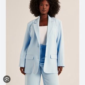 Abercrombie Boyfriend Suiting Blazer Blue XXS
